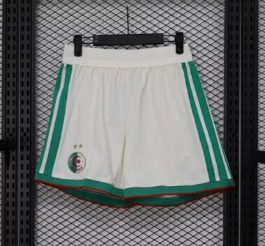 2026 Algerije Witte spelersversie short