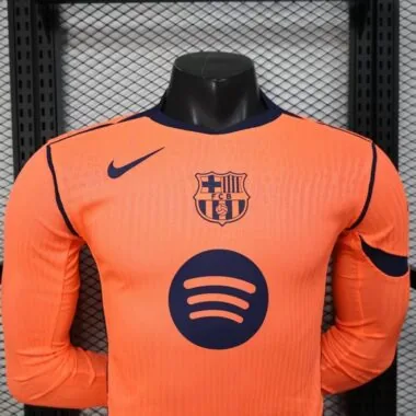 Barcelona 2025/26 Third Away Long sleeve Player version Jersey