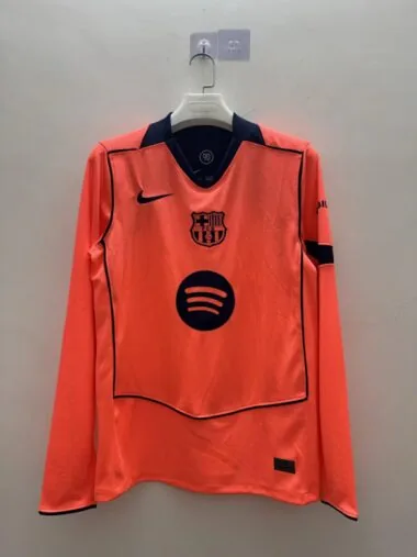 Camisa de manga comprida da Barcelona para o terceiro equipamento fora de casa da época 2025/26