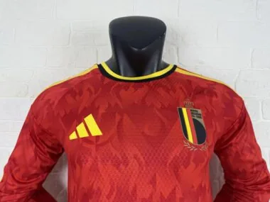 Belgium 2025/26 Home Long Sleeve player version Jersey (S-2XL)