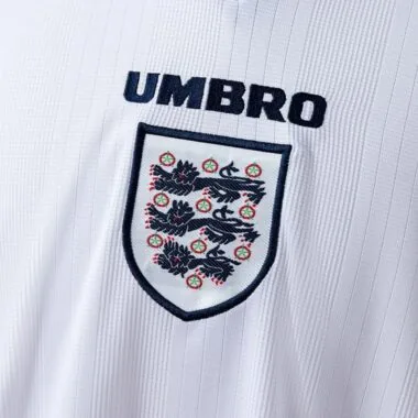England 1996 home Long sleeve Retro soccer Jersey