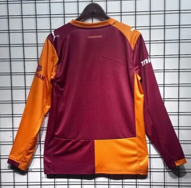 Galatasaray 2025/26 Home with sponsor long sleeves Jersey (S-2XL)