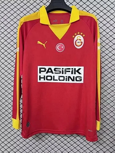 Galatasaray 2026/27 Red long sleeves soccer jersey size S-4XL