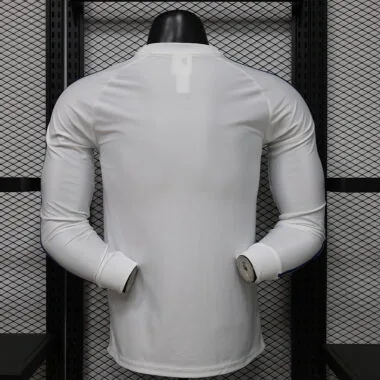 Leeds United 2025/26 White Casual Long SLeeve Jersey Player Version