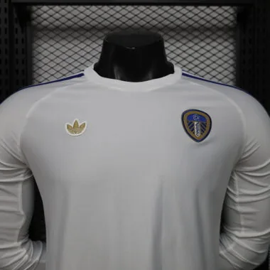 Leeds United 2025/26 White Casual Long SLeeve Jersey Player Version