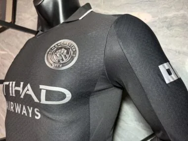 Manchester city 2025/26 away long sleeve Jersey Player Version
