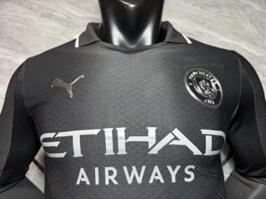 Manchester city 2025/26 away long sleeve Jersey Player Version