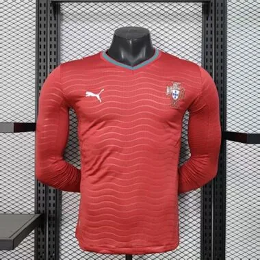 Portugal - Camisola de manga comprida para jogador da seleção nacional para o Mundial de 2026, tamanhos S-4XL