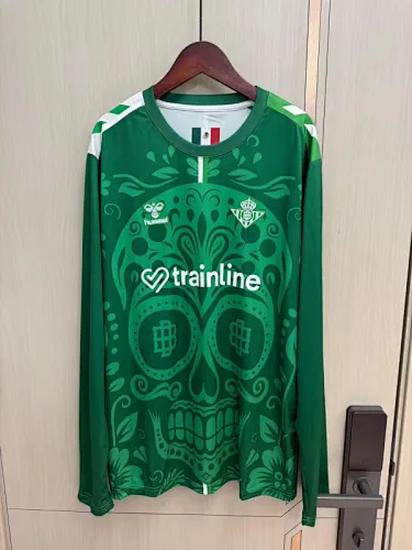 Real Betis 2025/26 Day of the Dead Special Edition Long Sleeve Jersey S-2XL