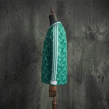 Retro 1990 Germany away long sleeve green Jersey (S-2XL)