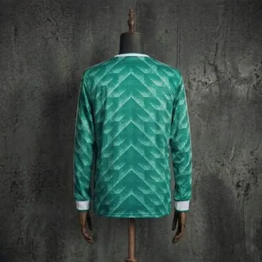 Retro 1990 Germany away long sleeve green Jersey (S-2XL)