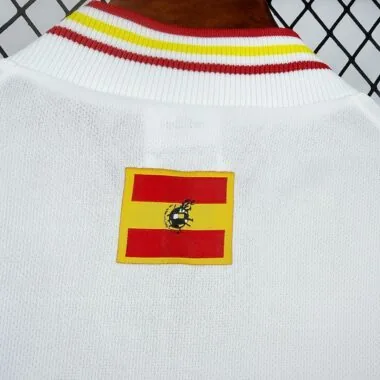 Retro 1996 Spain third white long sleeves Jersey (S-2XL)