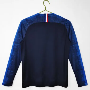 Retro 2018 France home long sleeves Jersey (S-2XL)