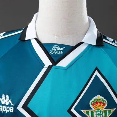 Retro 95/97 Real Betis away Long Sleeve Jersey (S-XXL)