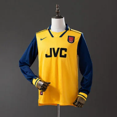 Retro Arsenal 1996/97 Away Long Sleeve soccer jerseys