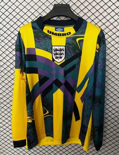 Retro England 1995 Goalkeeper long sleeves Jersey (S-2XL)