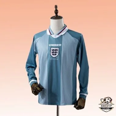 Retro England 1996 Away Long sleeve soccer jerseys