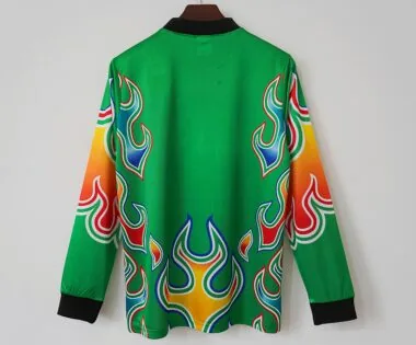 Retro Japan 1998 Green Long sleeve Goalkeeper soccer Jersey