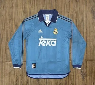 Retro Real Madrid 1999/00 Third away Long Sleeve Size S-XXL