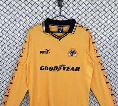 Retro Wolverhampton Wanderers 1998/99 home Long Sleeve Jersey (S-2XL)