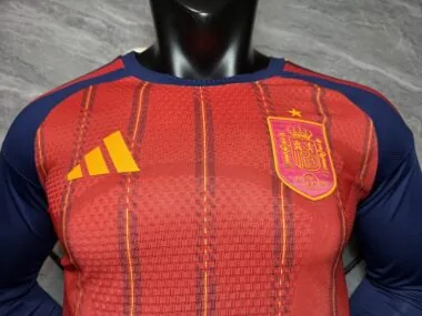 Spain 2026 World Cup Home Long Sleeve player version Jersey (S-4XL)