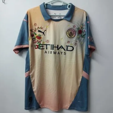 25-26 embroidered flowers Jersey