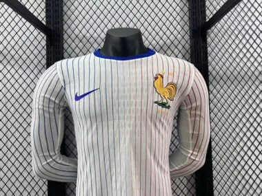 2024 France away white long sleeve player version jersey