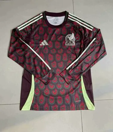 2024 Mexico home long sleeve soccer jersey