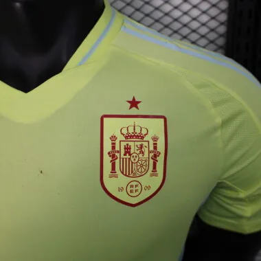 2024 Spain away yellow player version jersey