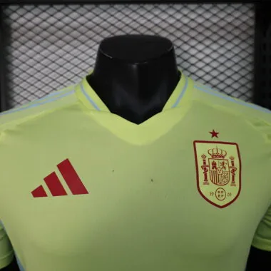 2024 Spain away yellow player version jersey