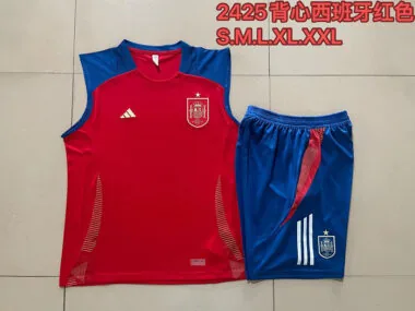 2024 Spain red Vest suit
