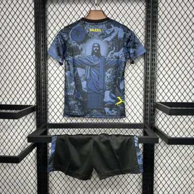 24-25 Brazil Dark blue Jesus Kid Kit