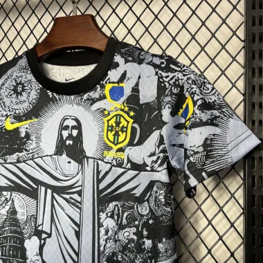 24-25 Brazil Gray Jesus Special Kid Kit