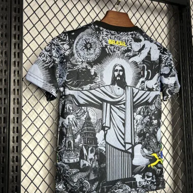 24-25 Brazil Gray Jesus Special Kid Kit