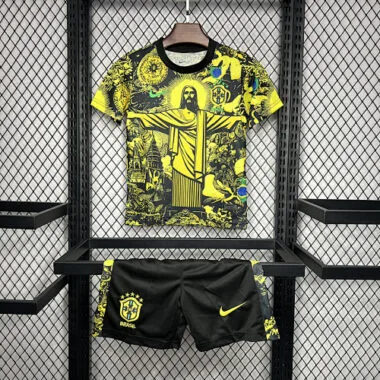 24-25 Brazil Jesus Yellow Special kid kit