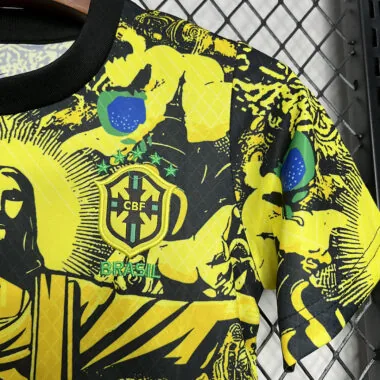 24-25 Brazil Jesus Yellow Special kid kit