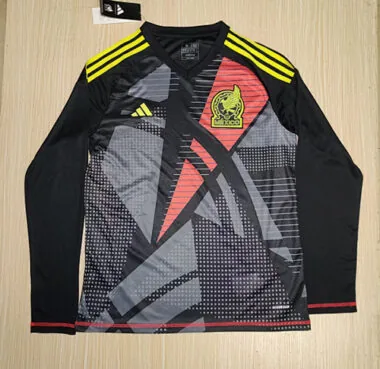 24-25 Mexico black goalkeeper long sleeve jersey
