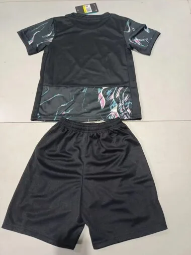 24-25 South Korea away black kid kit