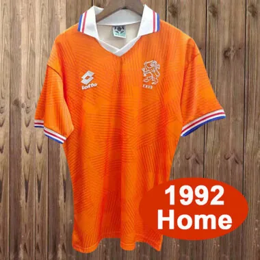 Retro 1992 Netherlands home Jersey (S-2XL)
