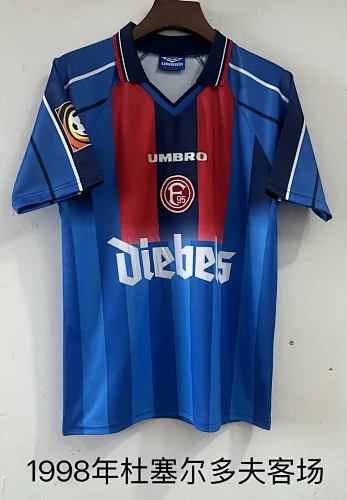 Retro 1998 Fortuna Düsseldorf away jersey size S-2XL