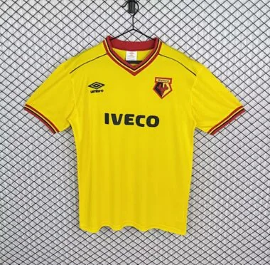 Retro 82-85 Watford home socer jersey size S-2XL