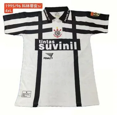 Retro Corinthians 1995/96 Home soccer jerseys Size S-2XL
