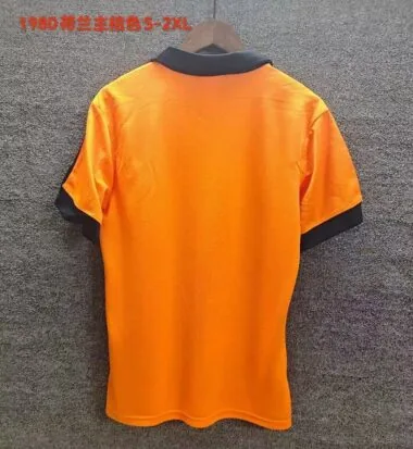 Retro Netherlands 1980 home Jersey (S-2XL)