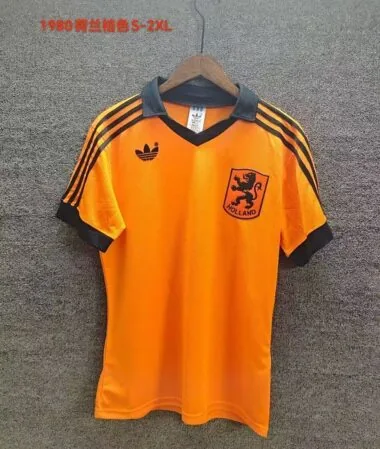 Retro Netherlands 1980 home Jersey (S-2XL)