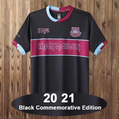 Retro West Ham United Black Commemorative Edition Jersey (S-2XL)