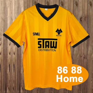Retro Wolverhampton Wanderers 1986/88 home Jersey (S-2XL)