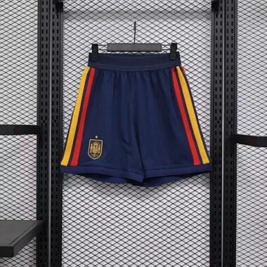 2026 Spain blue player version shorts