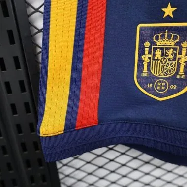 2026 Spain blue player version shorts