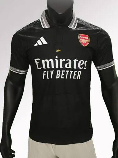 Maglia da allenamento dell'Arsenal 2025-26, versione speciale per i giocatori, nera (taglie S-2XL)