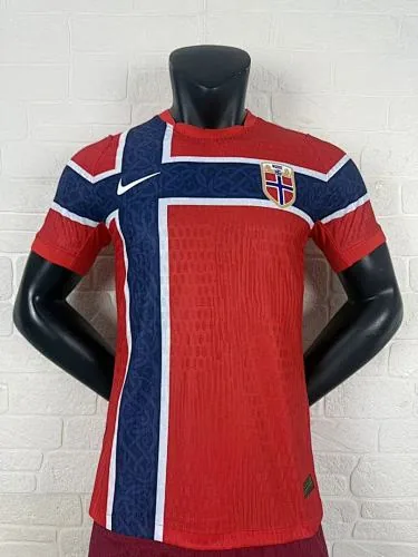 Mens Norway 2026 World Cup home player version soccer jersey